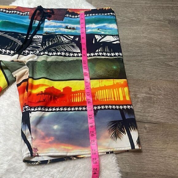 Hang Ten Mens Swim Trunks Size XL Board Shorts Lined Hawaiian Babymoon - Picture 13 of 13